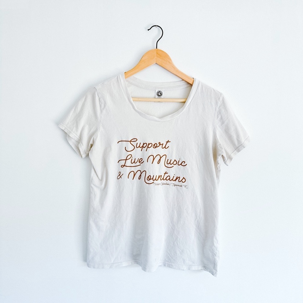 Support Live Music & Mountains Women’s T-Shirt - Size Small